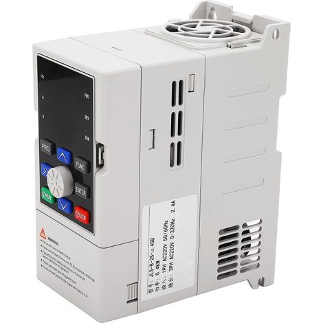 Variateur de fréquence monophasé vers triphasé 220V 0.4KW, convertisseur VFD pour moteur de broche CNC, contrôle de vitesse précis, boîte compacte. (1/5)