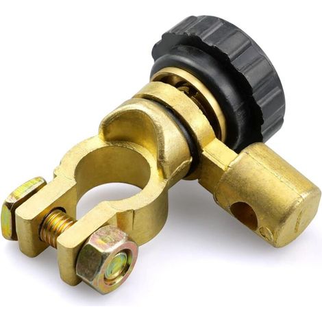 Coupe Circuit Batterie 12V, Interrupteur Terminal Connexion, Cosses Batterie 12V pour Voiture Camion Bateau Véhicule 15-17mm