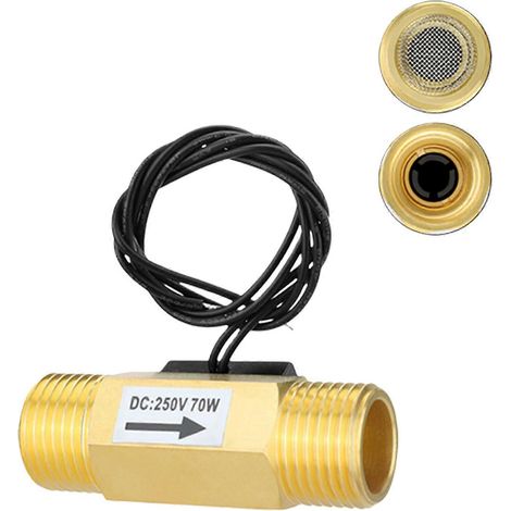 Installation simple, détection de débit d'eau, fiabilité du dispositif, interrupteurs de débit magnétiques pour un montage rapide sur les systèmes de tuyauterie standard, multicolore B (1/5)