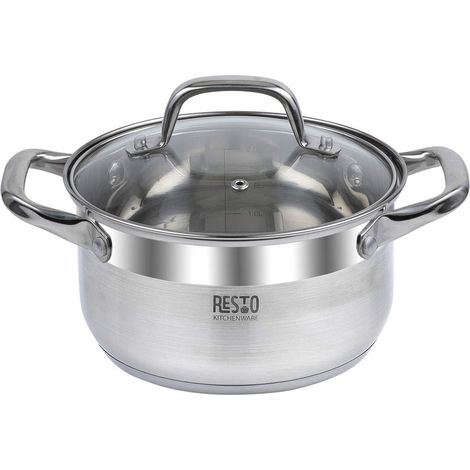 Resto Libra Kochtopf Edelstahl 22 cm 4,6 Liter