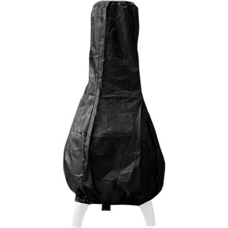 Copertura impermeabile per caminetto, riscaldatore da esterno, 122 x 21 x 61 cm - nera