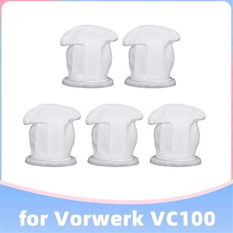 Lot de 5 filtres de rechange pour aspirateur Kobold VC100 (1/4)