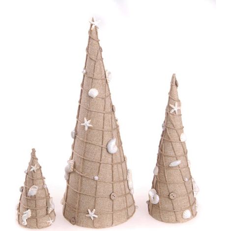 Deko-Bäumchen, 3er-Set, Weihnachtsdeko