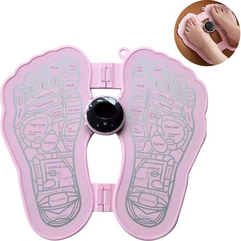 Fußmassagematte – EMS – 6 Modi – 9 Intensitätsstufen – USB-aufladbar – 29 x 30 x 1 cm – Für Zuhause und Büro (1/5)