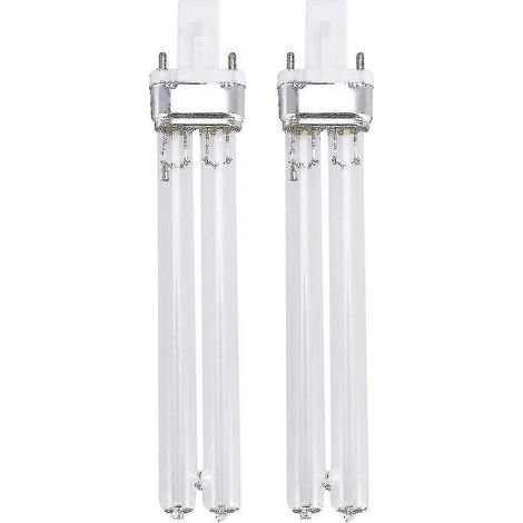 Lot de 2 lampes de désinfection ultraviolette UV de 11 W pour aquarium (culot G23) - m.77 (1/2)