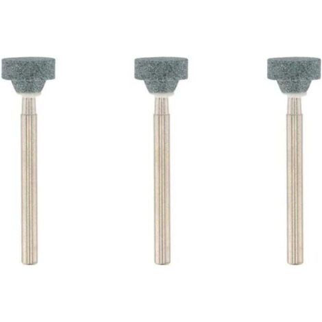 Lot de 3 meules à Rectifier et Meuler en carbure de silicium, Diamètre 10,3 mm, forme couronne, pour pierre, verre, céramique (1/4)