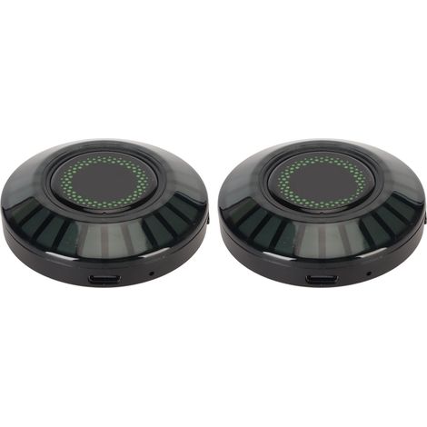 Lot de 2 lampes d'ambiance RGB 32 bits à changement de couleur, contrôlables via application, avec éclairage LED magnétique et rythme musical, pour voiture ou maison. (1/5)
