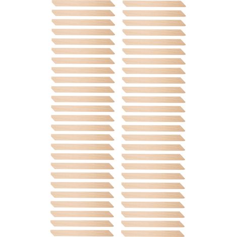50 spatules applicatrices de cire en bois, outil d'épilation pour jambes, bras et visage (1/5)