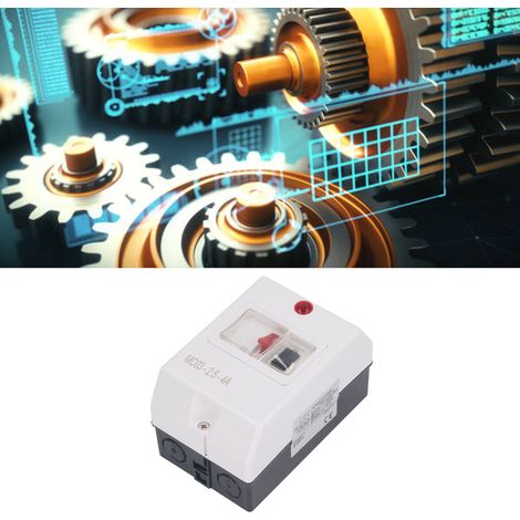 MC03-2.5-4A Protecteur de moteur étanche avec voyant lumineux, disjoncteur de protection moteur, interrupteur de protection moteur 2,5-4 A 230/240 V 400/415 V 500 V 690 V (1/5)