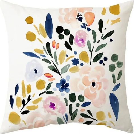 Taie D’Oreiller Coton Linen - 40x40 Cm - Motif Double Face - Pour Canapé Chaise Lit Bureau Extérieur - 1 Pièce (1/5)