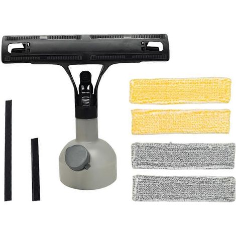 Pour nettoyeur de vitres Karcher WV1 WV2 WV3 WV5 WV7 : kit comprenant flacon pulvérisateur, serpillière et grattoir (1/5)