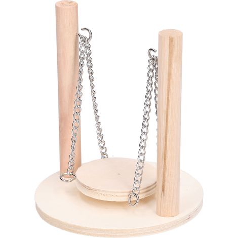 Balancelle perchoir pour perroquets, plateforme sautoir pour hamsters (emballage carton) (1/5)