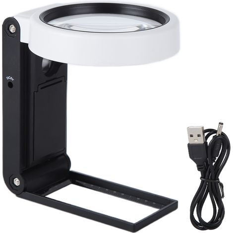 Loupe Multifonction TH‑7018A avec LED, Améliorée, Grossissement 6X/25X (1/5)