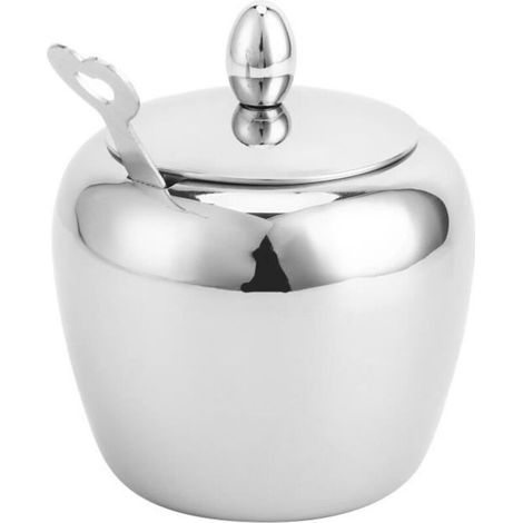 Sucrier, sucrier avec lèvre, acier inoxydable 304 pour la maison de café (1/4)