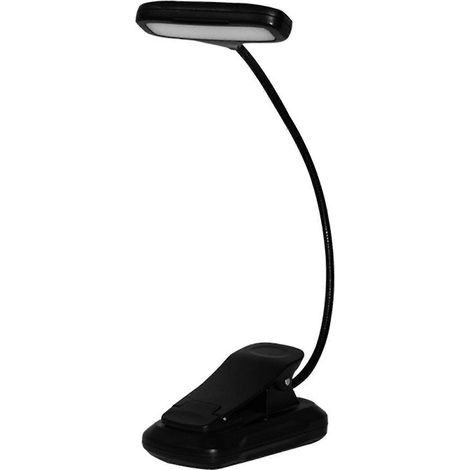 Lampe de lecture Glocusent Head à luminosité réglable, à pince, portable et pliable (1/3)