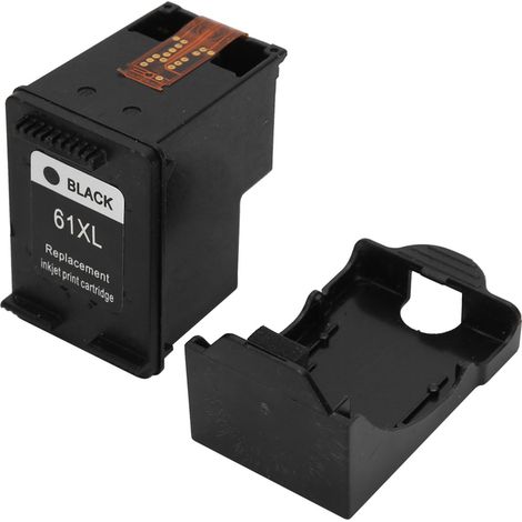 Cartouche d'encre pour imprimante HP61xl 1000 1050 2000, noir, avec clip de protection de buse, accessoire d'impression (1/5)
