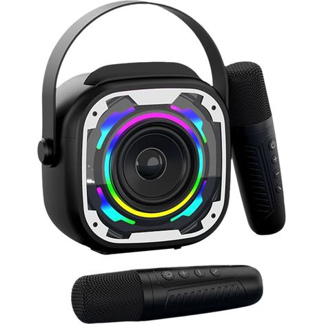 Enceinte Bluetooth 5.3 (noire), compatible Bluetooth/USB/carte TF/entrée AUX (1/5)