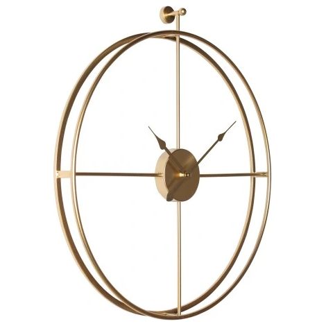 Moderne goldene ENCORE-Wanduhr, Durchmesser 51-MC