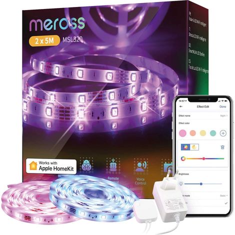 MEROSS WLAN LED-Strip, MSL320HK, 2x 5 m (1/5)