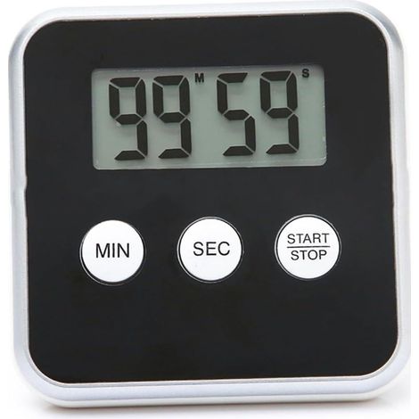 Minuteur électronique, écran LCD avec alarme (1/4)