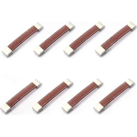 Lot de 8 poignées de tiroir ou d'armoire en métal et cuir-A - Maison & Cuisine › Ameublement & Décoration › Décoration d'intérieur › Décorations de chambre d'enfant › Boutons et boutons de tiroir (1/5)