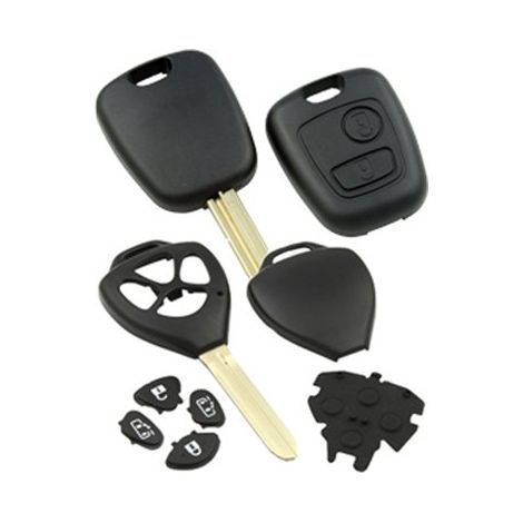 Guscio Chiave Auto Citroen HU83BRS8 Silca Pulsanti 3