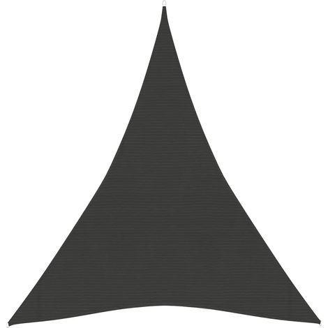 Vela ombreggiante/ombrellone 160 g/m² antracite 4 x 5 x 5 m HDPE 020008936