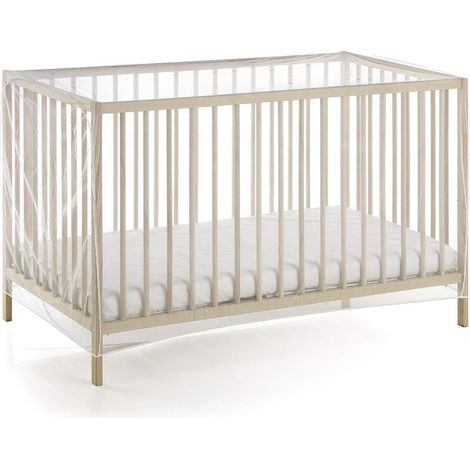 Moustiquaire Lit bébé universel pour bébé, blanche, 80x160x65CM (1/4)