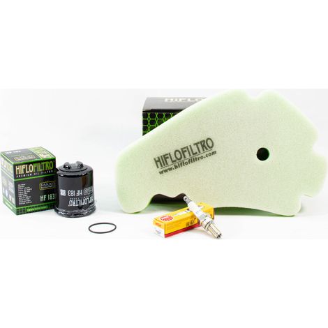 Kit Révision Filtres Bougies pour PIAGGIO MP3 300 LT ie Business ABS de 2016 à 2018 - Sans Huile