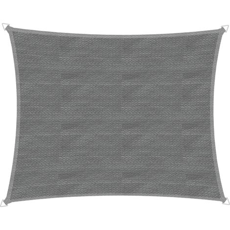 Windhager Sonnensegel Capri 4x5m grau Sonnenschutz UV-Schutz 50+ Sonnendach (1/3)