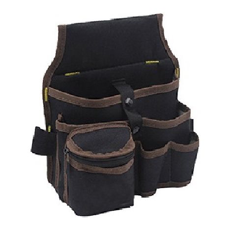 Werkzeuggürtel für Herren, Werkzeugtasche mit Gürtelclip mit verstellbarem Hüftgurt für Elektriker, Tischler, Bauarbeiter, Bauunternehmer, Garten, Unisex-Gürtel (braun)