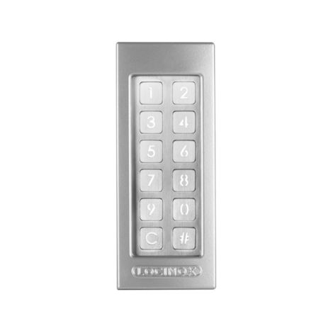 Clavier à code électronique filaire SLIMSTONE - noir - Tension : 10 à 26 V - LOCINOX (1/3)