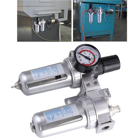 Filtre régulateur d'air compresseur 3/8'' SFC300 avec séparateur d'eau et piège à humidité