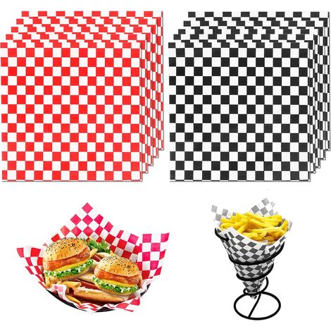 Papier Sulfurisé Alimentaire - 200 Feuilles - Pâte De Bois - Anti-Graisse - Charcuterie Et Sandwich - 20x20cm (1/5)