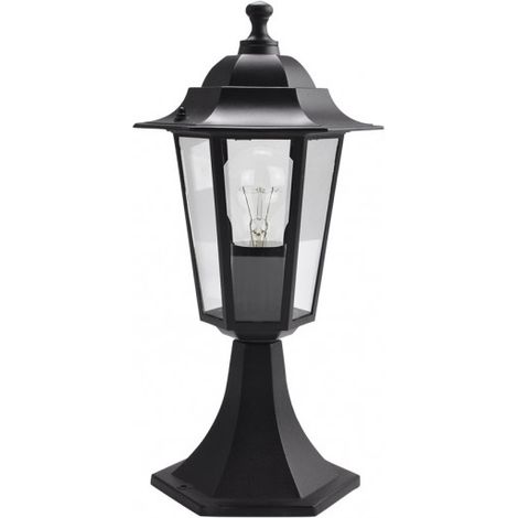 Auriga Aluminium Außenwandleuchte 1xe27 schwarz 38x19x19x19 cm ip44