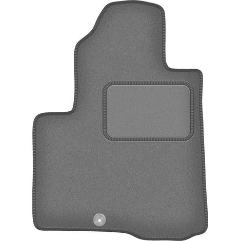 Tappetino in velluto lato guidatore per: Hyundai SantaFe II 7 posti (2006-2012) grafite