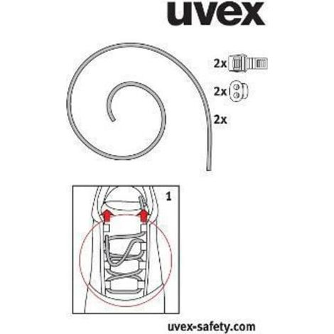 uvex Schnürsenkel 95913 schwarz