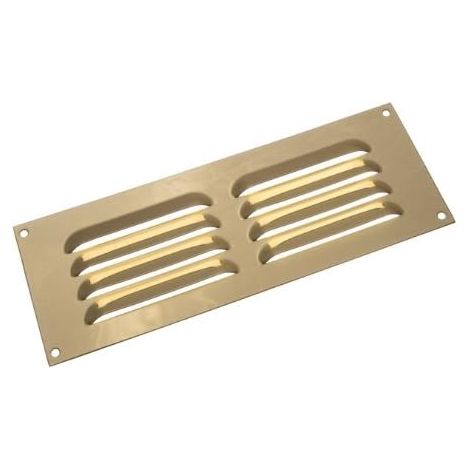 One Stop DIY Grille d'aération en laiton poli 22,9 x 7,6 cm
