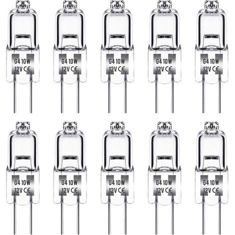 Ampoule spécifique, Ampoule G4 12V 10W, lot de 10 (1/3)