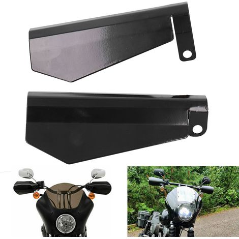 Modifikationen für Dynas 07-up Bagger FXR Motorräder: Windschutzscheibe und Handprotektoren (große Größe) (1/5)