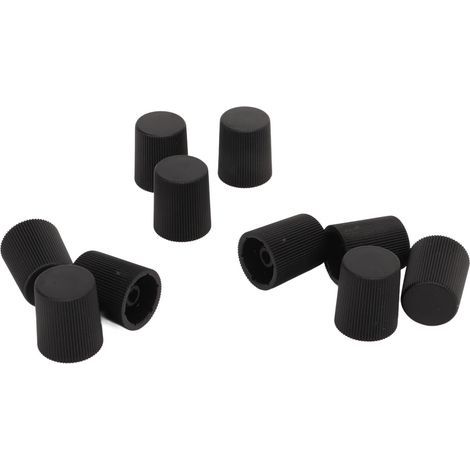 Lot de 50 bouchons de valve de climatisation, bouchons d'injecteurs de carburant pour voiture, couvercles étanches en plastique anti-poussière M8x1 noirs (1/5)