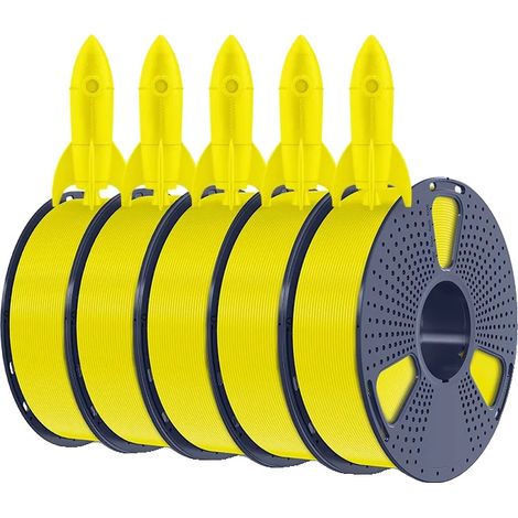Filamento per stampante 3D, alta velocità, alta fluidità, 5 HSPLA giallo (1/2)