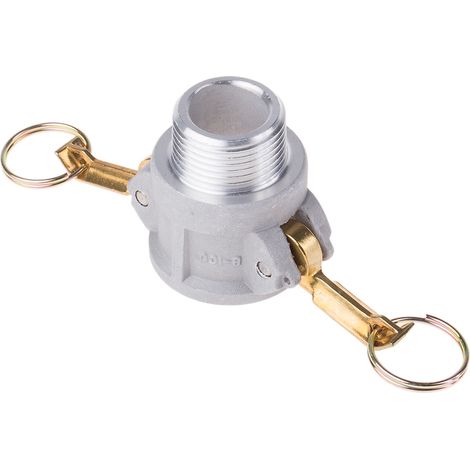 Coupleur cannelé Partie B RS PRO Mâle Droit 1pouce, BSP 1", en Aluminium ( Prix pour 1 ) (1/2)