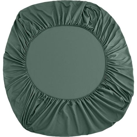 1 Drap-housse Queen Vert, Extensible 4 Voies, Anti-dérapant, Pour Matelas 152x203 cm jusqu'à 38 cm, Lit Réglable (1/5)