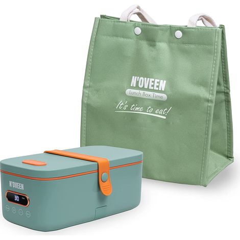 N'oveen MLB911 X-LINE Multi Lunch Box Elektrischer Lebensmittelwärmer zum Kochen und Aufwärmen 300W 1L Kapazität Keramikbeschichtung mit Tragetasche Luftdichte Lunchboxen mit Touch-Display (1/5)