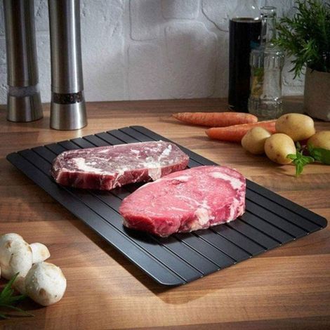 Plaque De Degel - Aluminium 25 x 18 cm - Pour Viande Poisson Et Produits Surgelés - Usage Domestique - 1 Unite (1/5)
