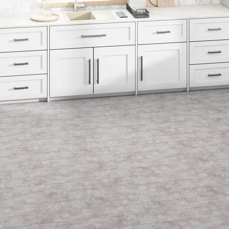 vidaXL Tavole per Pavimenti 36 pcs Grigio Terra 5,02 m² PVC