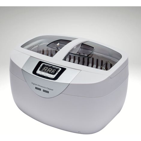 Bpac – Nettoyeur à ultrasons 2,5 L – Cuve inox 248x150x80mm – Puissance 85W avec chauffage 100W – Minuterie numérique 1,5 à 8 min