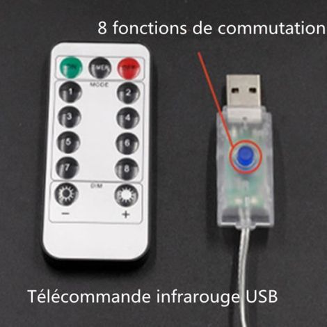 Guirlande lumineuse - - 3m - 20 LED - Multicolore - Intérieur - Blanc chaud (1/4)