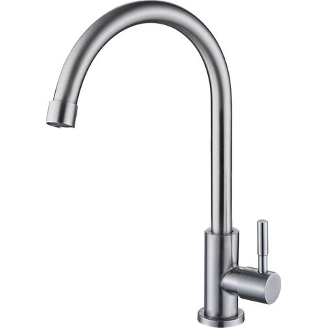 Robinet Cuisine Inox, Robinet Col de Cygne, pour la Cuisine, Rotatif à 360° (1/5)